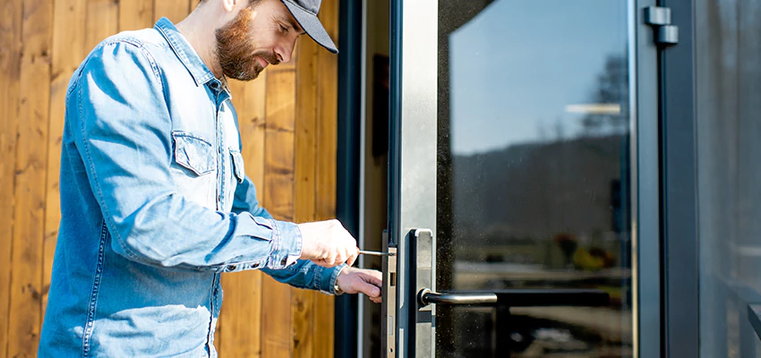 Frameless Glass Storefront Door Locks Replacement in El Dorado Hills, CA